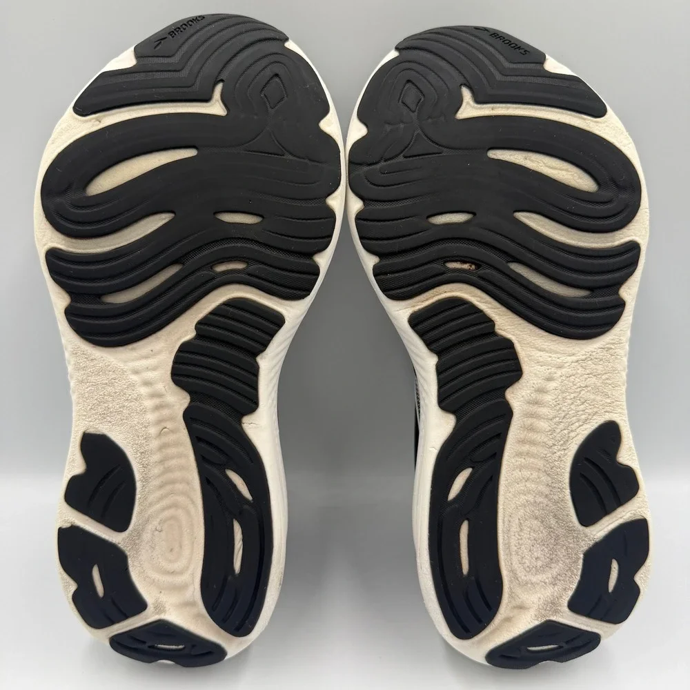 Brooks Glycerin 22 Black White Running Athletic Shoes Sneakers Womens 7.5 D Wide